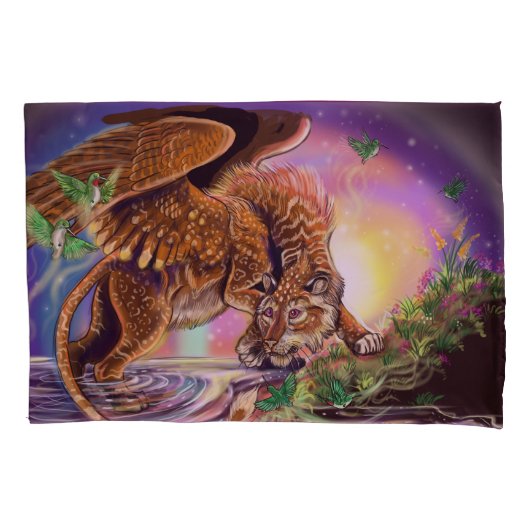 Dusk Hunter Flying Cat Kussensloop (Voorkant)