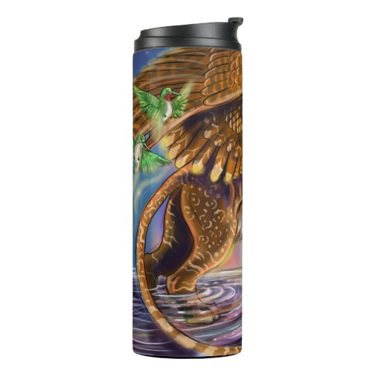 Dusk Hunter Flying Cat Thermosbeker (Gedraaid links)