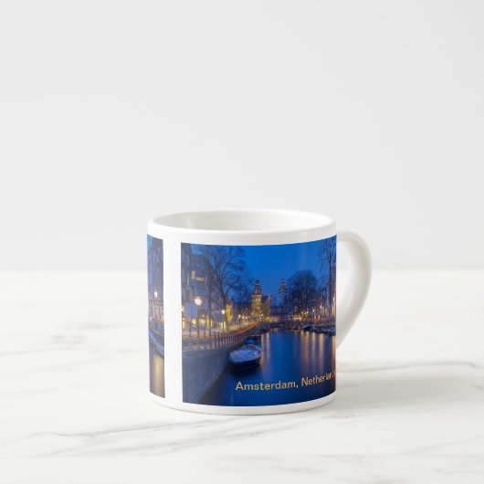 Dusk in Amsterdam Espresso Kop (Voorkant rechts)