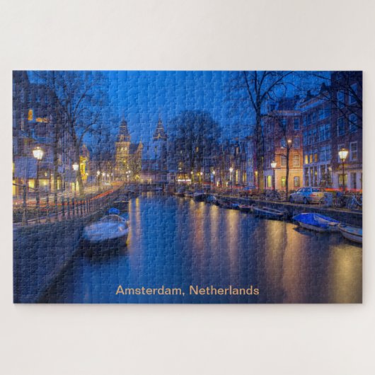 Dusk in Amsterdam Legpuzzel (Horizontaal)