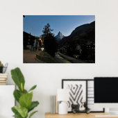 Dusk in Zermatt Poster (Thuiskantoor)