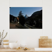Dusk in Zermatt Poster (Keuken)