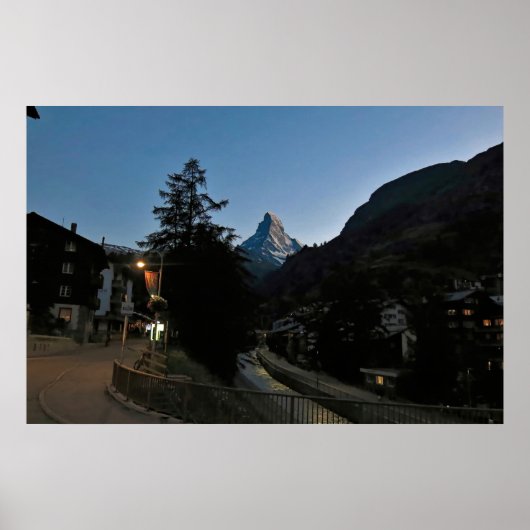 Dusk in Zermatt Poster (Voorkant)