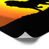 Dusk lion silhouet poster (Hoek)