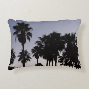 Dusk met Palm Trees Tropische Scene Accent Kussen
