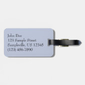 Dusk met Palm Trees Tropische Scene Bagagelabel (Achterkant horizontaal)