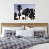 Dusk met Palm Trees Tropische Scene Canvas Afdruk (Insitu (Slaapkamer))