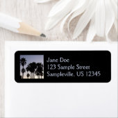 Dusk met Palm Trees Tropische Scene Etiket (Insitu)