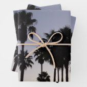Dusk met Palm Trees Tropische Scene Inpakpapier Vel (In situ)