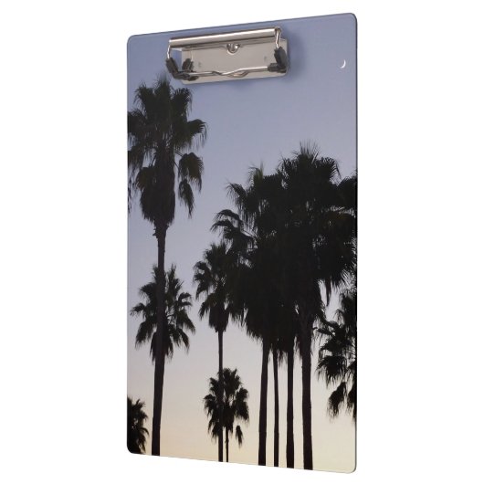 Dusk met Palm Trees Tropische Scene Klembord (Links)