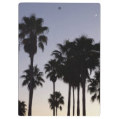 Dusk met Palm Trees Tropische Scene Klembord (Achterkant)