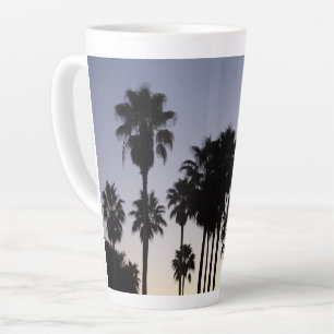 Dusk met Palm Trees Tropische Scene Latte Mok
