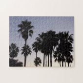 Dusk met Palm Trees Tropische Scene Legpuzzel (Horizontaal)