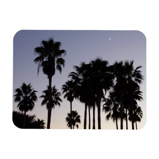 Dusk met Palm Trees Tropische Scene Magneet (Horizontaal)