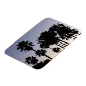 Dusk met Palm Trees Tropische Scene Magneet (Linkerzijde)