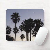 Dusk met Palm Trees Tropische Scene Muismat (Met muis)