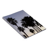 Dusk met Palm Trees Tropische Scene Notitieboek (Rechterzijde)