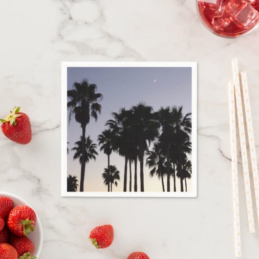 Dusk met Palm Trees Tropische Scene Servetten (Insitu)