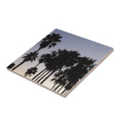 Dusk met Palm Trees Tropische Scene Tegeltje (Zijkant)