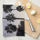 Dusk met Palm Trees Tropische Scene Theedoek (Quarter Fold)