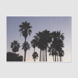Dusk met Palm Trees Tropische Scene Tissuepapier