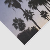 Dusk met Palm Trees Tropische Scene Tissuepapier (Detail)