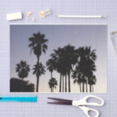 Dusk met Palm Trees Tropische Scene Tissuepapier (Craft)