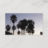 Dusk met Palm Trees Tropische Scene Visitekaartje (Achterkant)