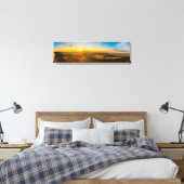 Dusk naar Dawn Hillside Uitzicht Panorama Print (Insitu (Slaapkamer))