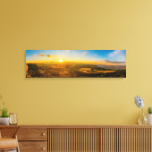 Dusk naar Dawn Hillside Uitzicht Panorama Print (Insitu (Woonkamer))