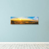 Dusk naar Dawn Hillside Uitzicht Panorama Print (Insitu (Houten vloer))