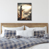 Dusk ontmoet glorie bij de hemelpoort canvas afdruk (Insitu (Slaapkamer))