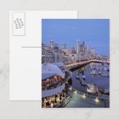 Dusk op Bell Harbour in Seattle, Washington. Briefkaart (Voorkant / Achterkant)
