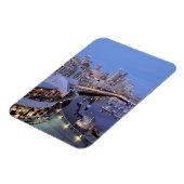 Dusk op Bell Harbour in Seattle, Washington. Magneet (Linkerzijde)