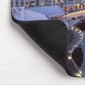 Dusk op Bell Harbour in Seattle, Washington. Muismat (Hoek)