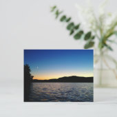 Dusk op Blue Mountain Lake, NY Briefkaart (Staand voorkant)