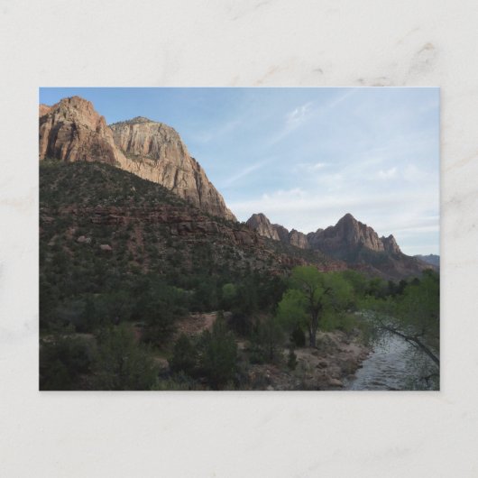 Dusk op Canyon Junction in Zion National Park Briefkaart (Voorkant)