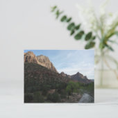 Dusk op Canyon Junction in Zion National Park Briefkaart (Staand voorkant)