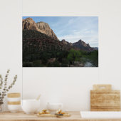 Dusk op Canyon Junction in Zion National Park Poster (Keuken)