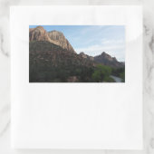 Dusk op Canyon Junction in Zion National Park Rechthoekige Sticker (Tas)