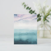 Dusk op de baai - Waterverf Briefkaart (Staand voorkant)