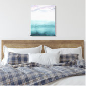 Dusk op de baai - Waterverf Canvas Afdruk (Insitu (Slaapkamer))