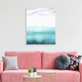 Dusk op de baai - Waterverf Canvas Afdruk (Insitu (Woonkamer))