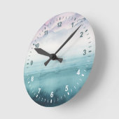 Dusk op de baai - Waterverf Ronde Klok (Hoek)