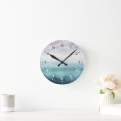 Dusk op de baai - Waterverf Ronde Klok (Huis)