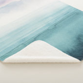 Dusk op de baai - Waterverf Sherpa Deken (3/4)