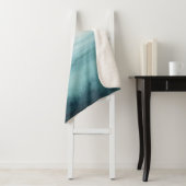 Dusk op de baai - Waterverf Sherpa Deken (In situ)