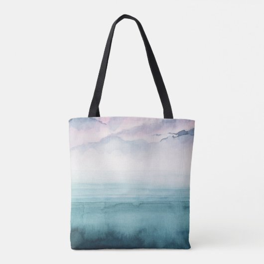Dusk op de baai - Waterverf Tote Bag (Achterkant)