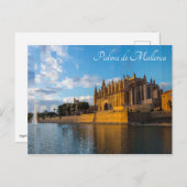 Dusk op de kathedraal van Palma de Mallorca Briefkaart (Voorkant / Achterkant)