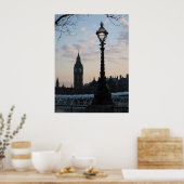 Dusk op de Theems Poster (Keuken)